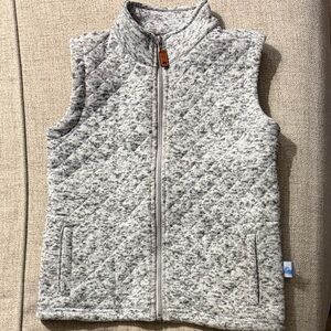 Cozy Gray Quilted Kids Vest